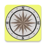 compass and degrees simple and android application logo